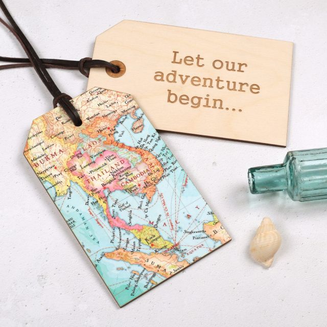 Personalised Travel Journal maps note pages - No Ordinary Emporium